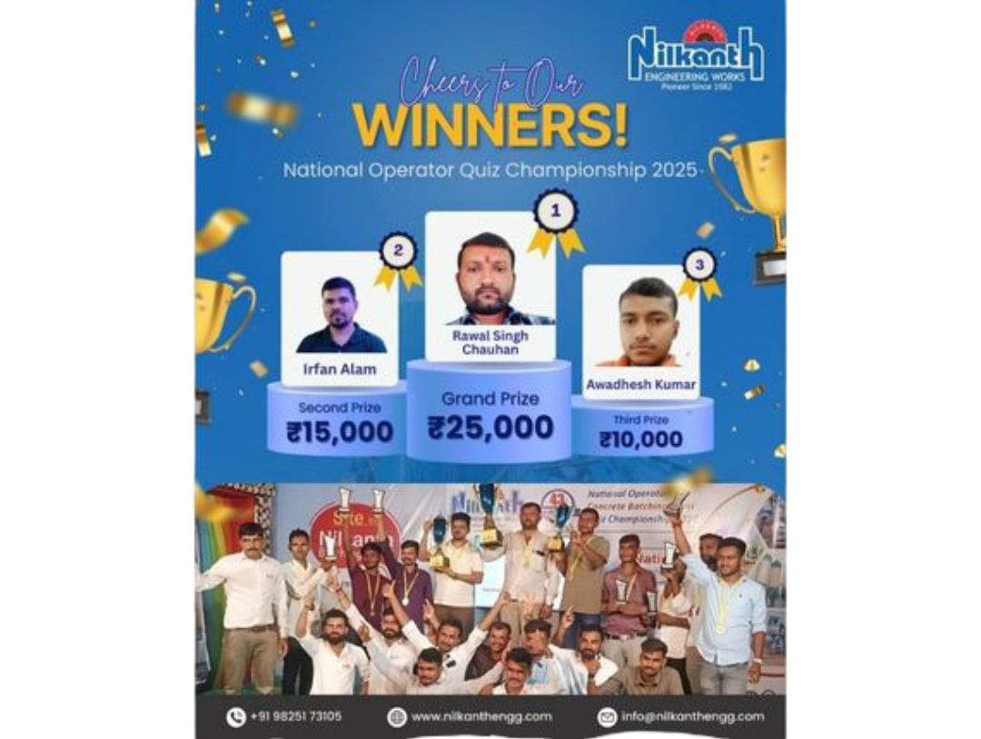 National level Operator Quiz 2025 - Nilkanth Engineering Works